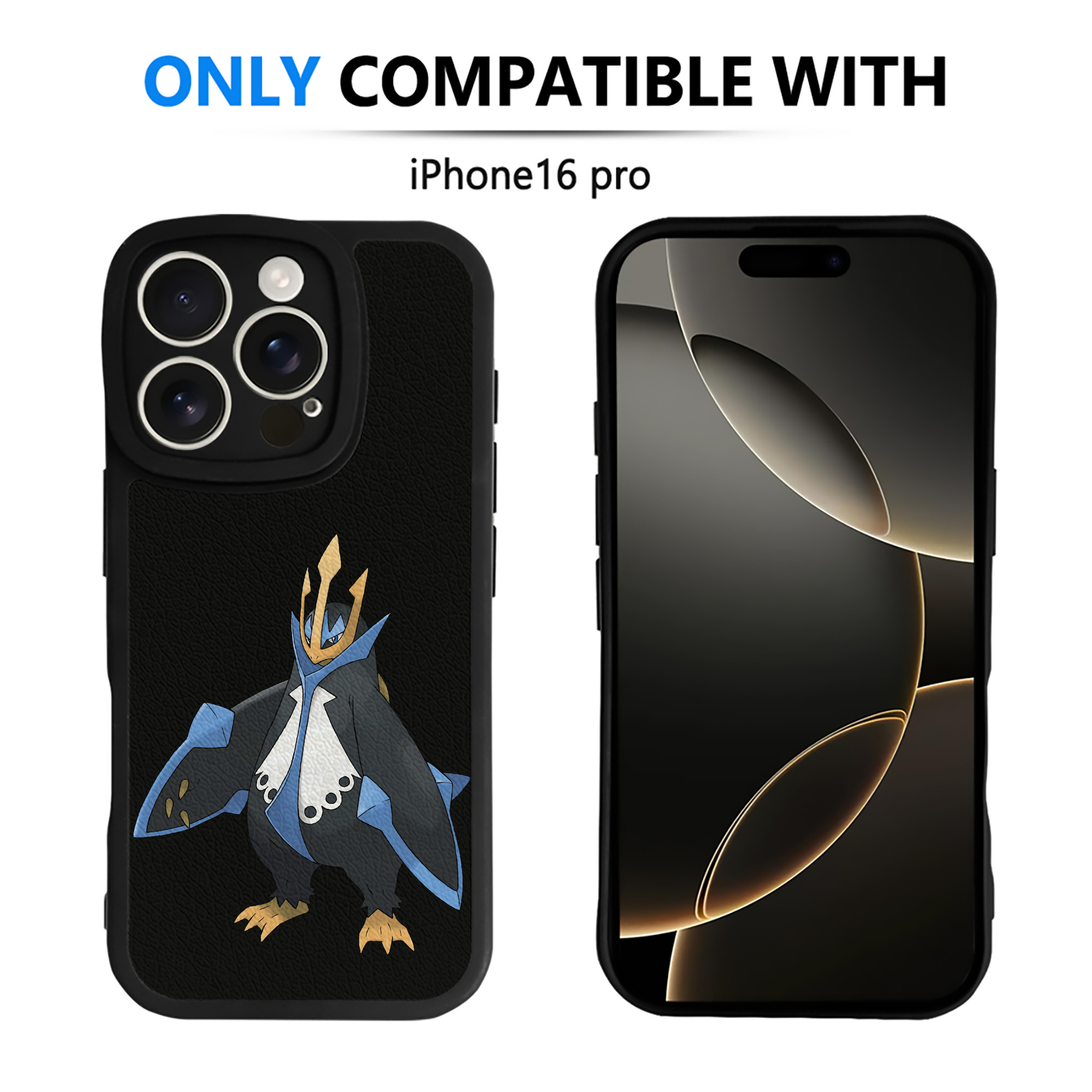 （画像用） ポケットモンスター Pokémon 【iPhone 16シリーズ対応】シリコンスマホケース（レザー調） 材質：シリコン